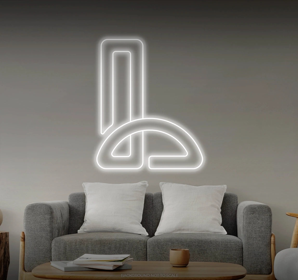 Letter L LED neon