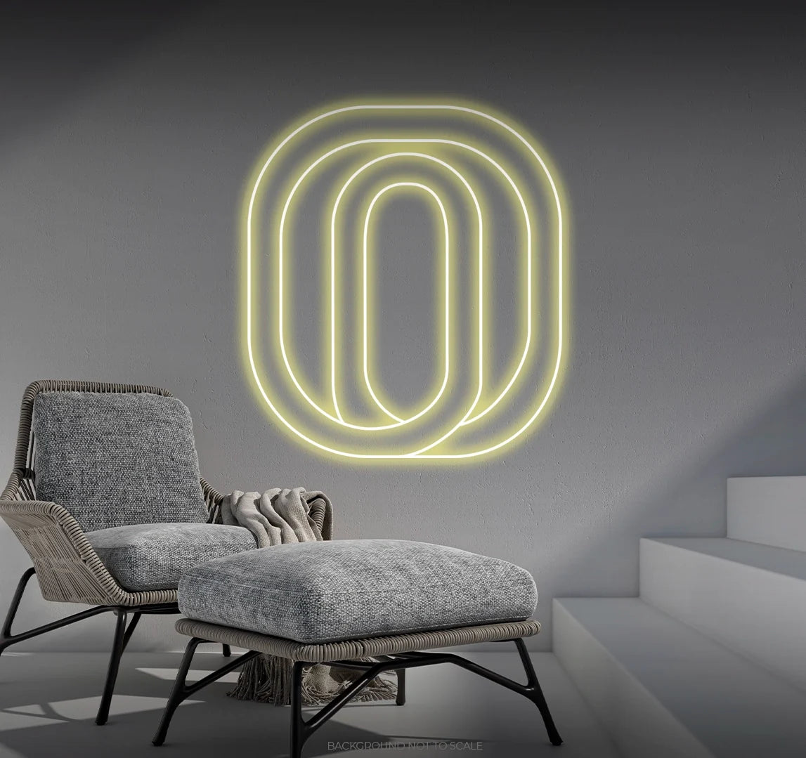 Letter O LED neon