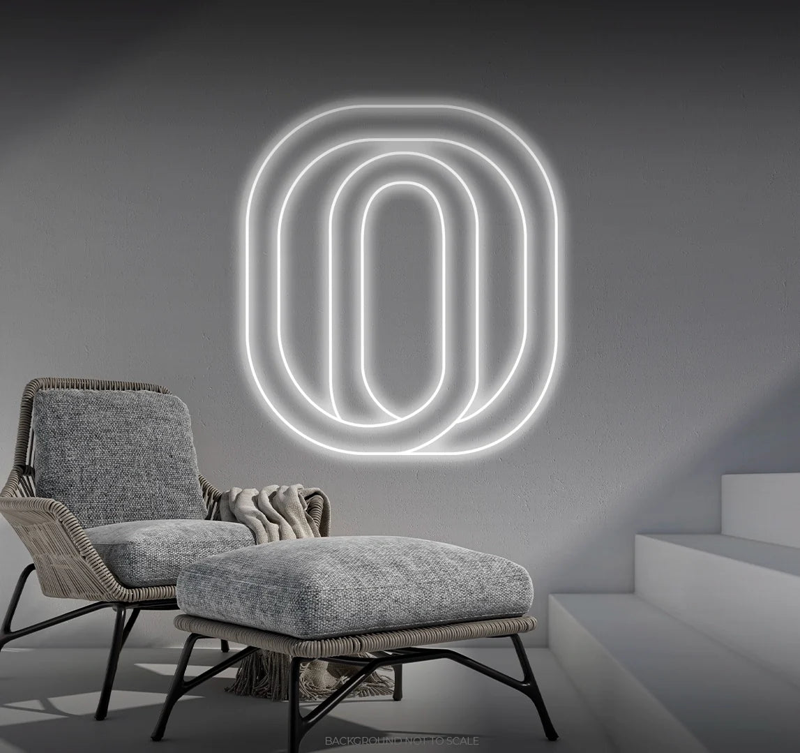 Letter O LED neon