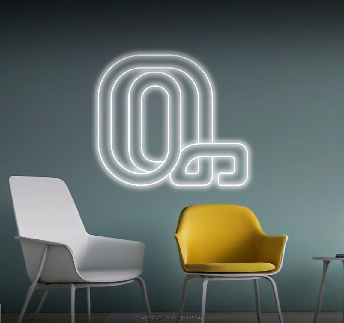 Letter Q LED neon