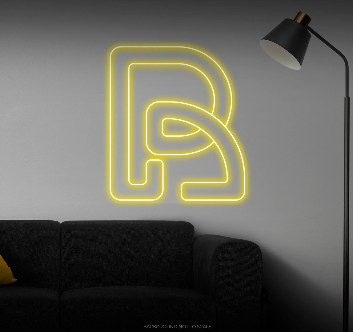 Letter R LED neon