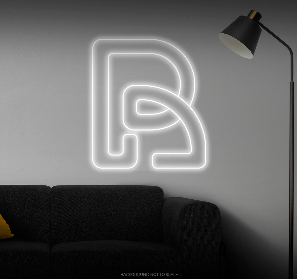 Letter R LED neon