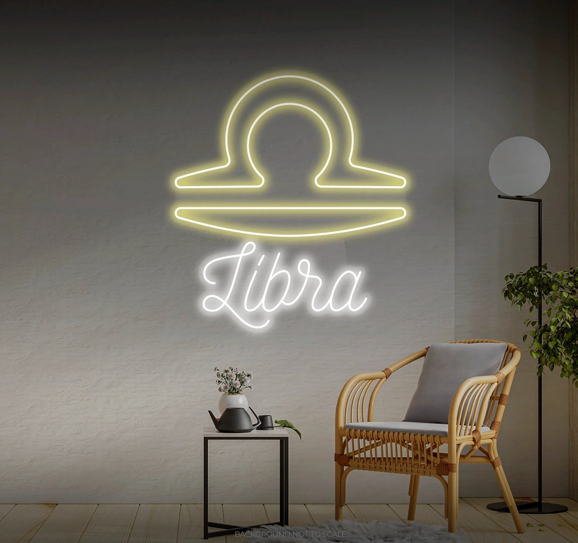 Libra horoscope LED neon