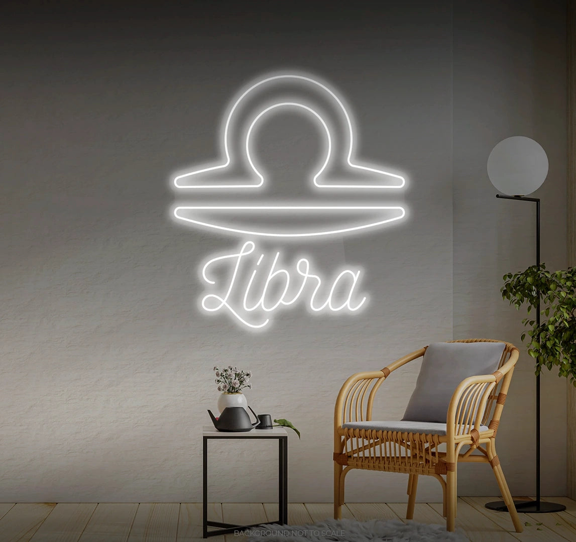 Libra horoscope LED neon