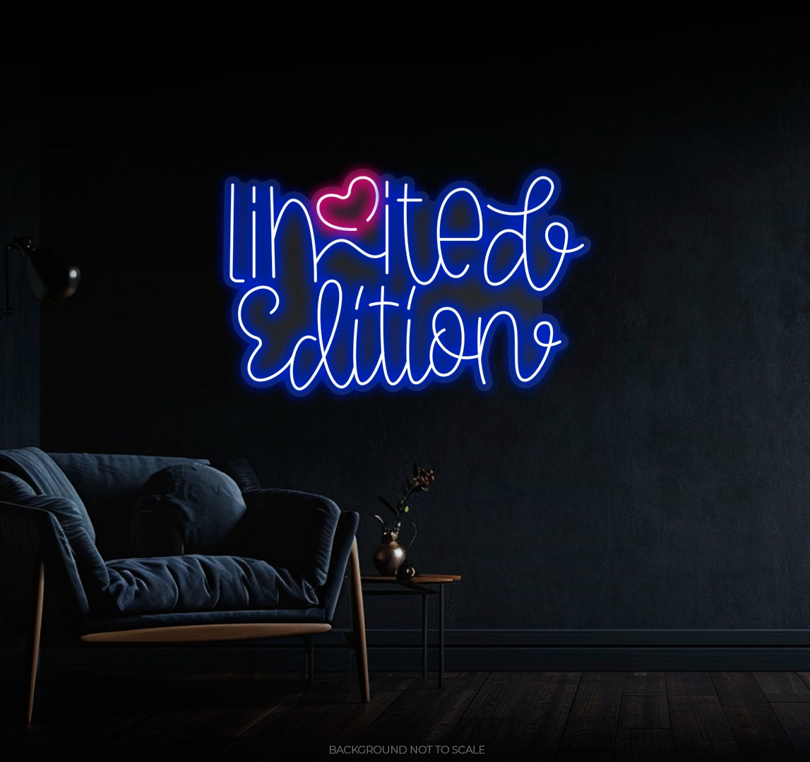 Limted Edition Curvy Heart LED neon