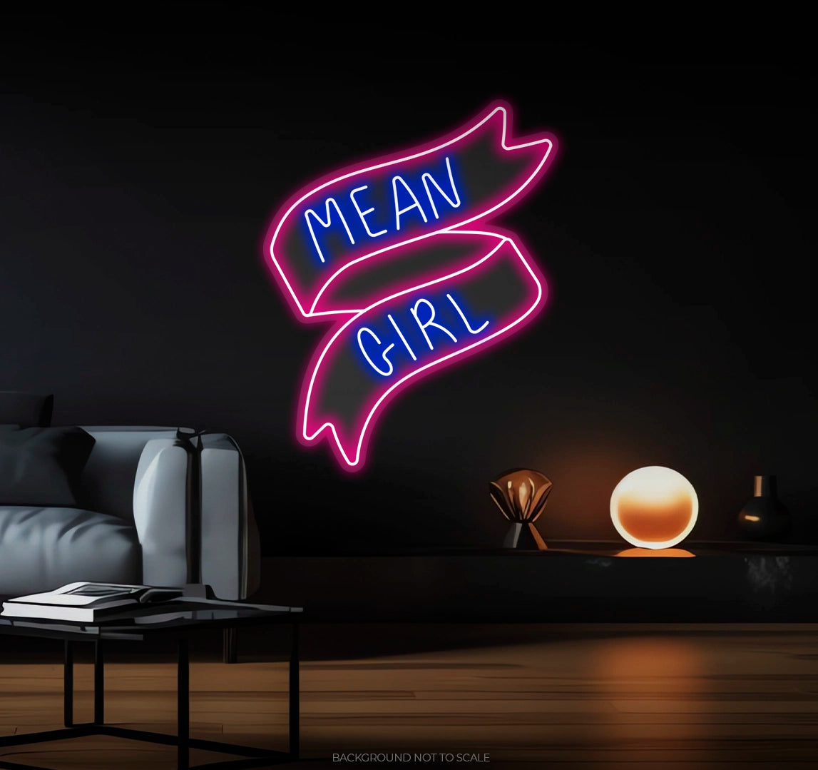 Mean girl ribbon Ledneon