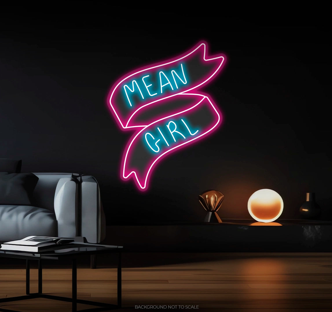 Mean girl ribbon Ledneon