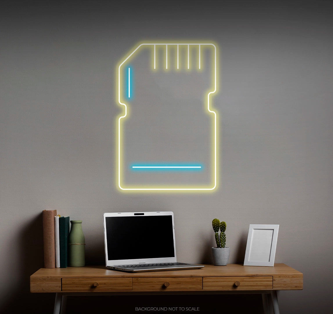 Memory card LED neon