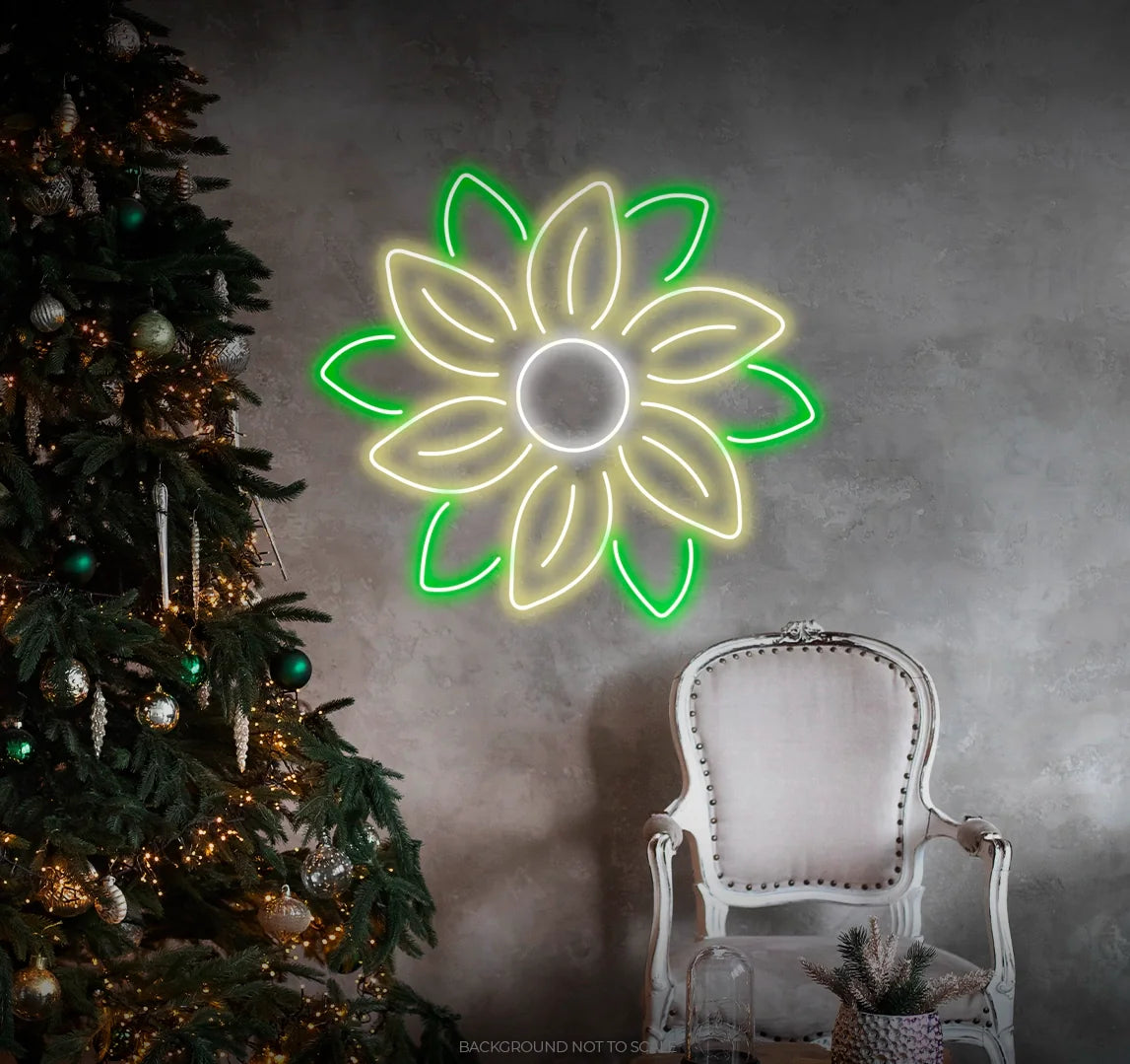 Mistletoe flower LED neon