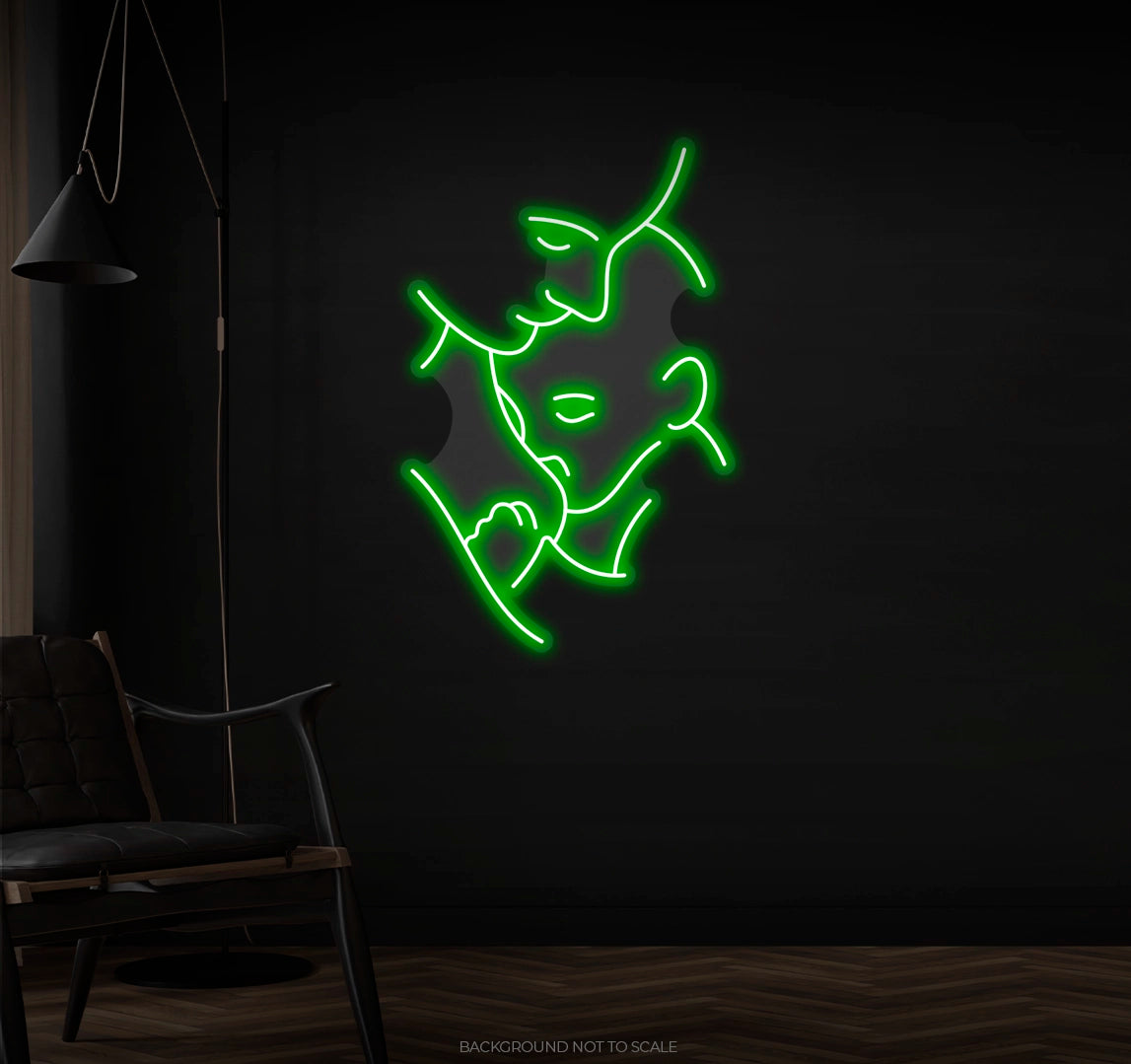 Mother Breastfeeding LED neon