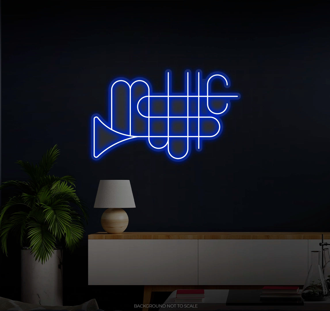 Music Trumpet LED neon