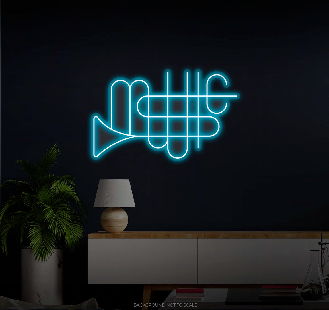 Music Trumpet LED neon