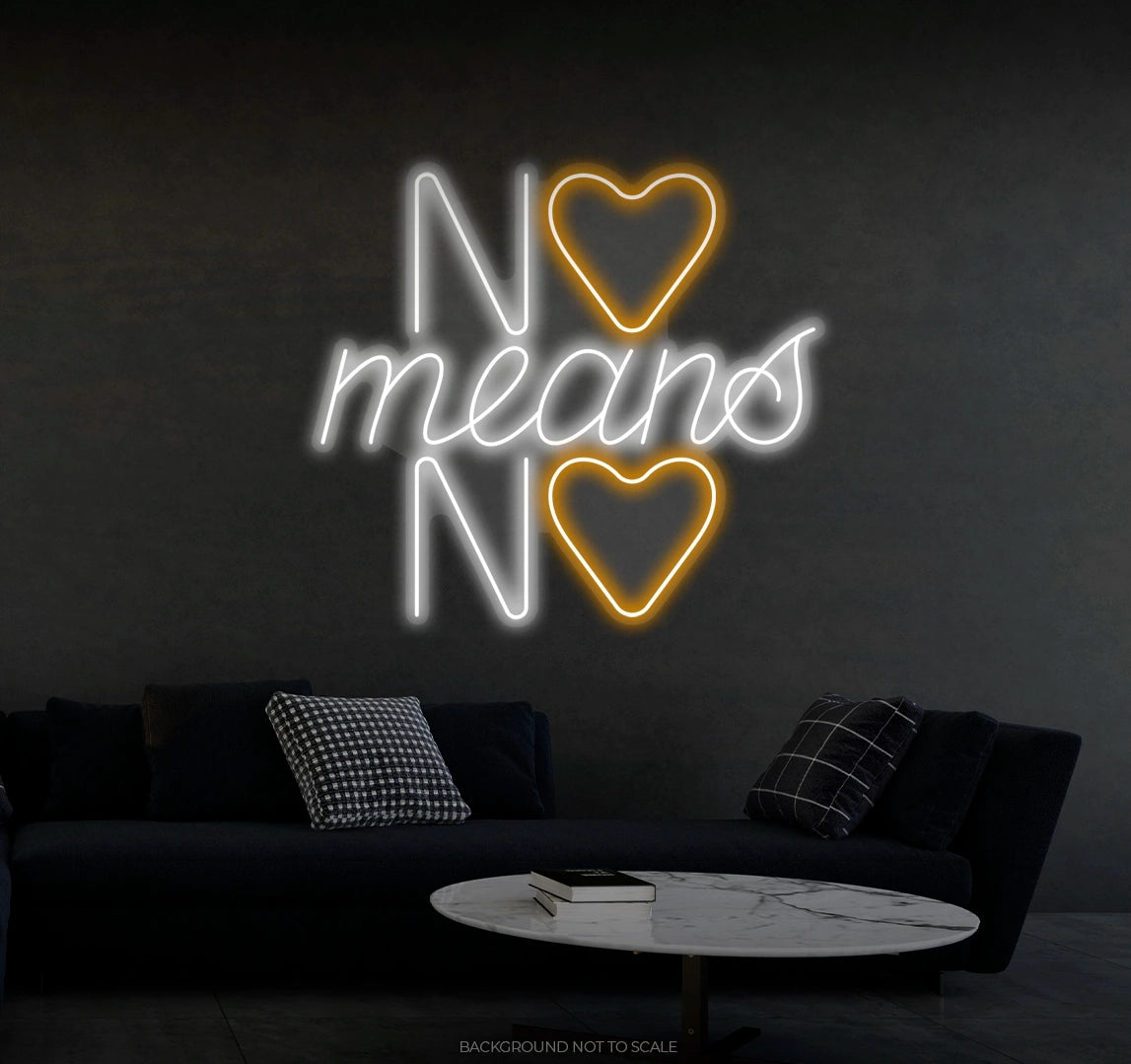 No means no heart Ledneon