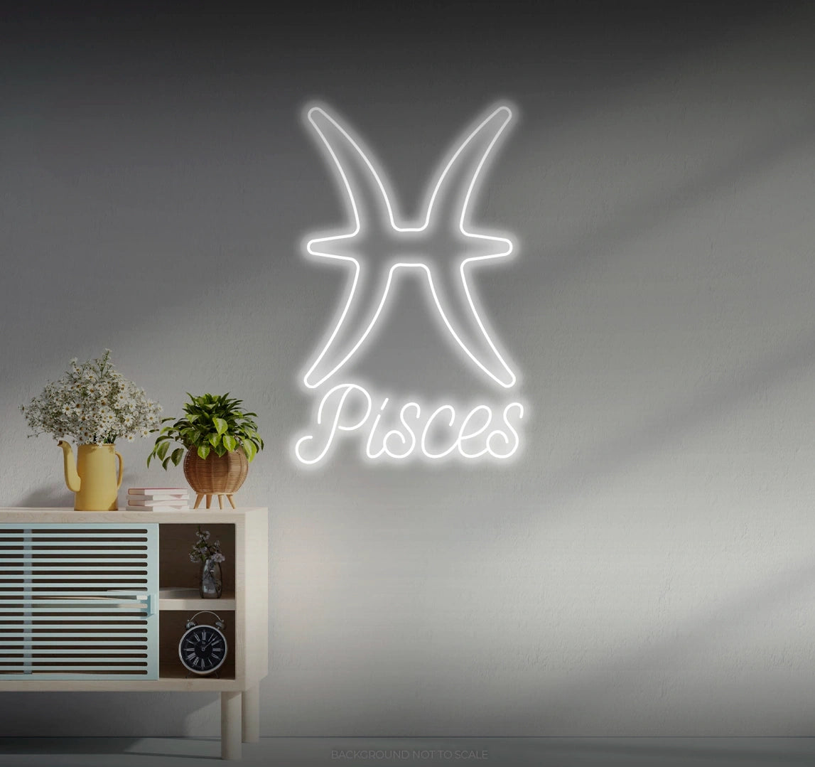 Pisces horoscope LED neon