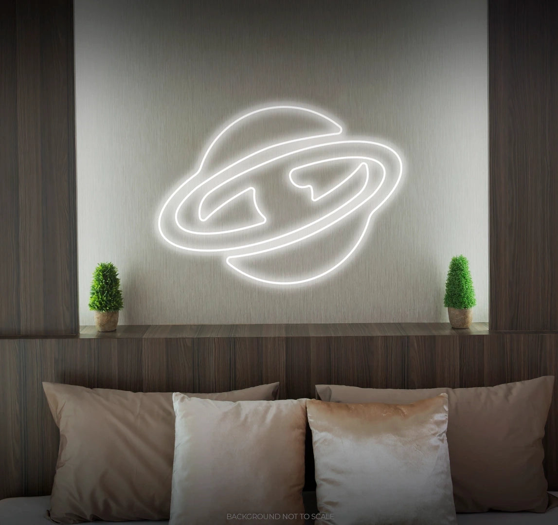 Planet eye LED neon