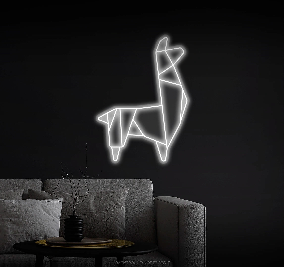 Polygonal lama LED neon