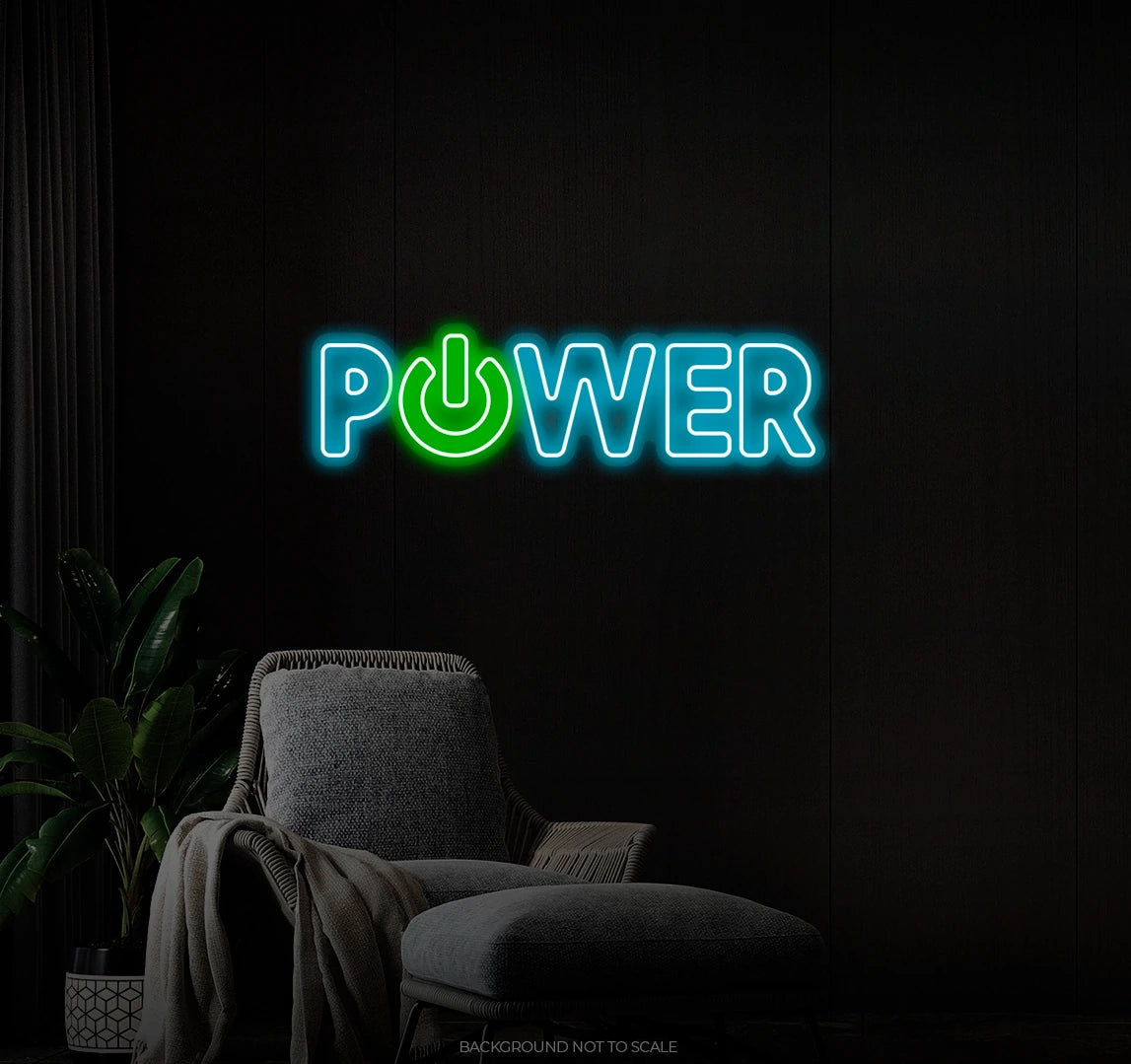 Power Power Button LED neon