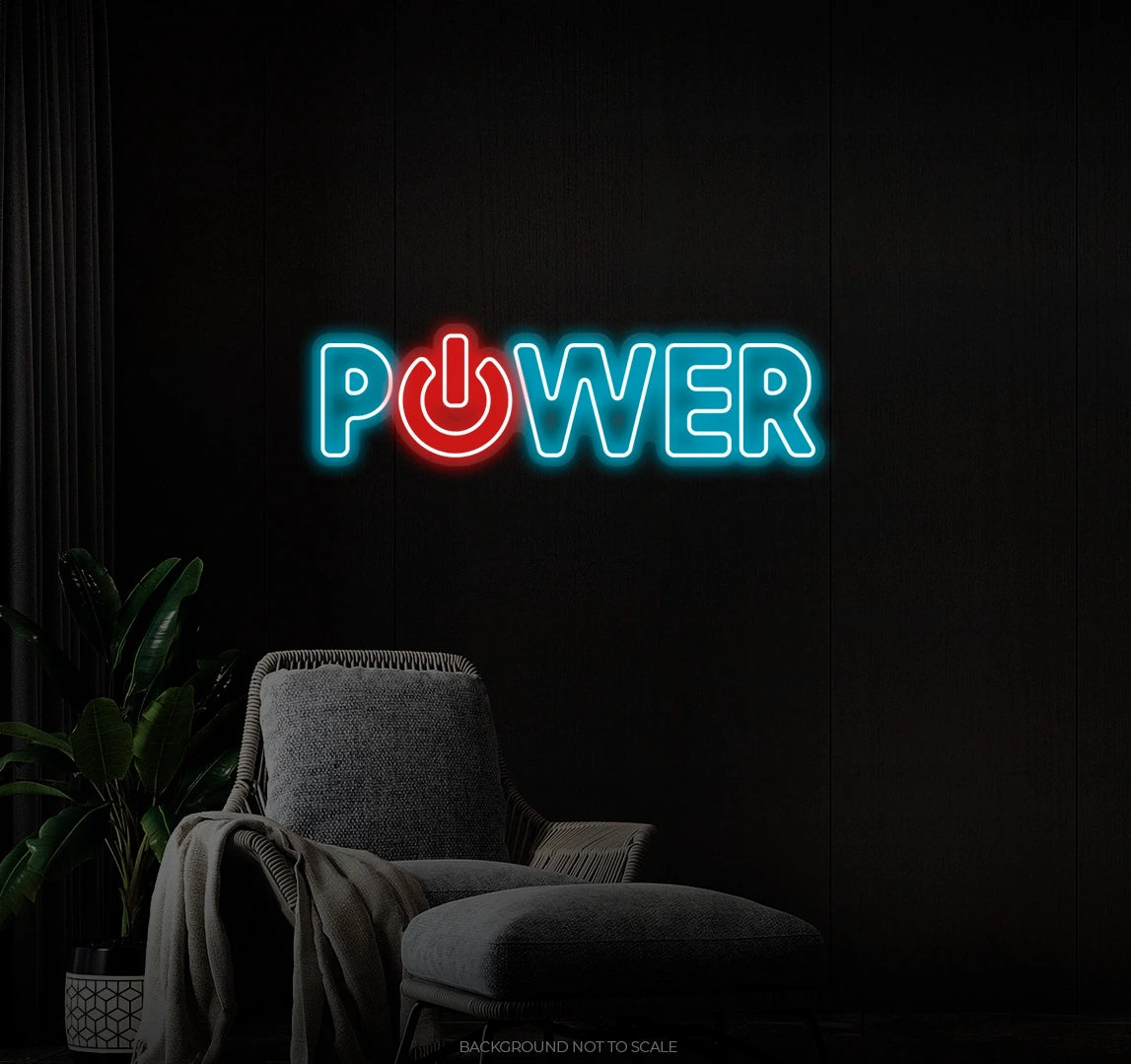 Power Power Button LED neon