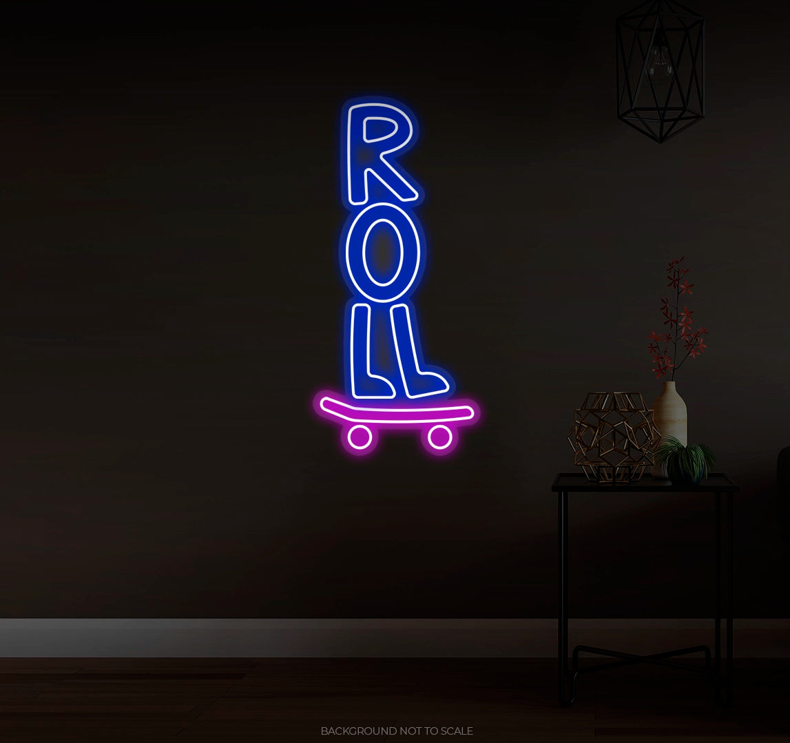 Roll Skate LED neon