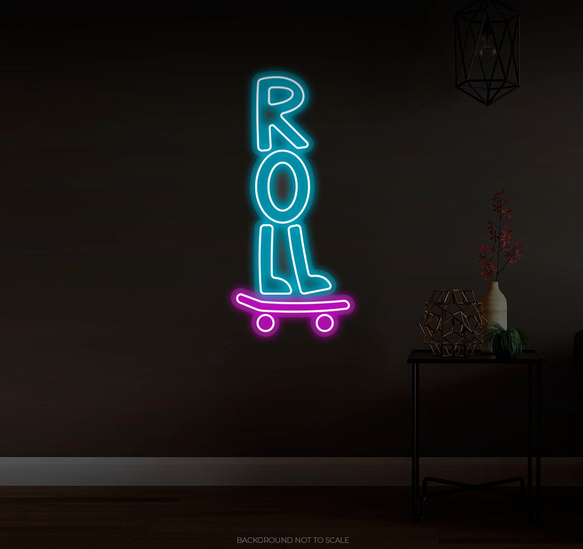 Roll Skate LED neon