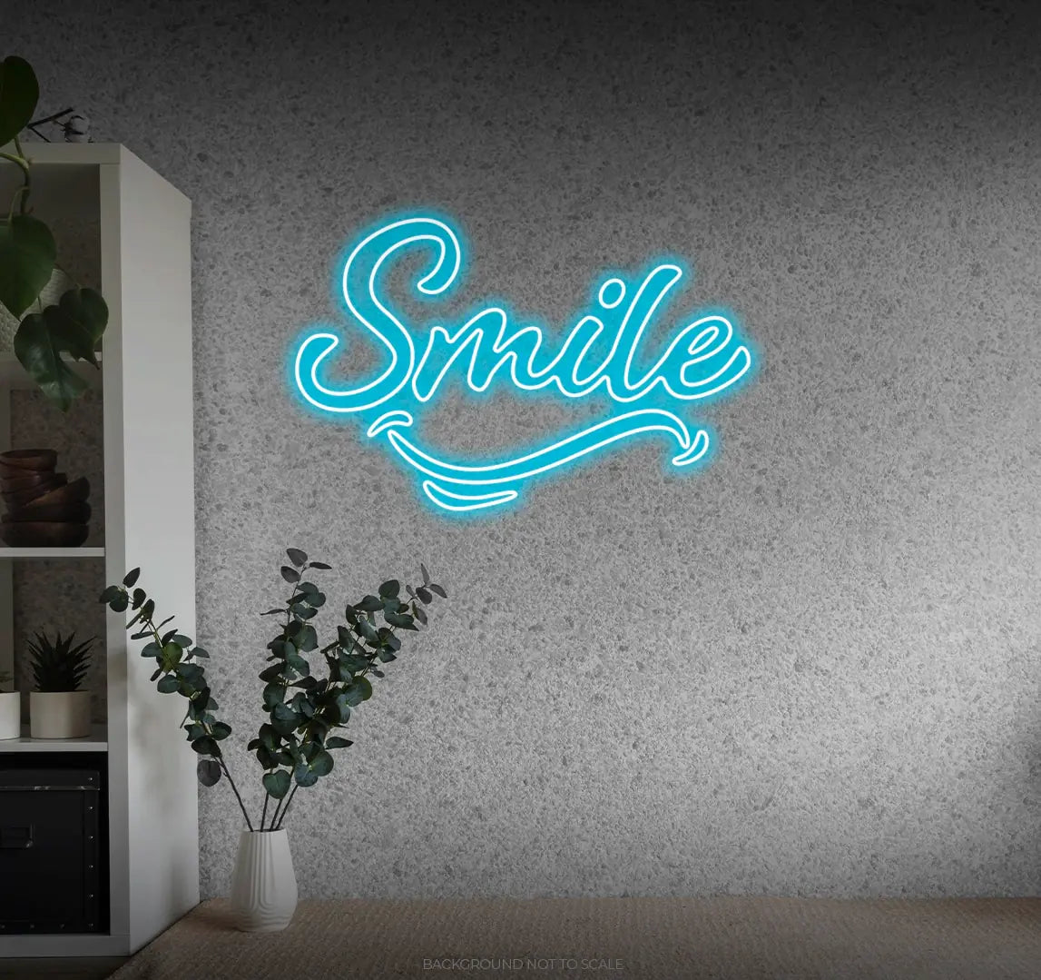 Smile smile LED neon