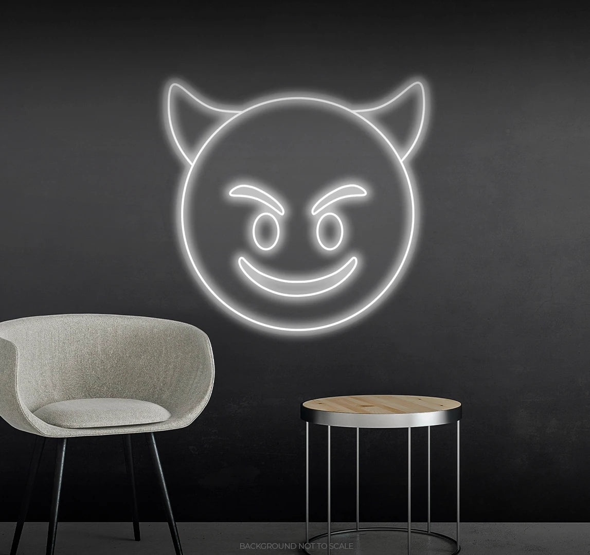 Smiley evil LED neon