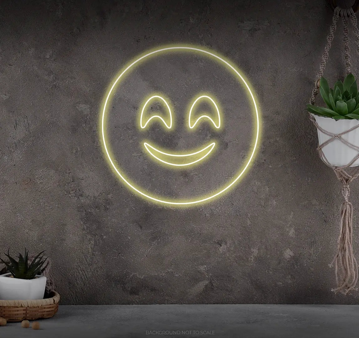 Smiley happy LED neon