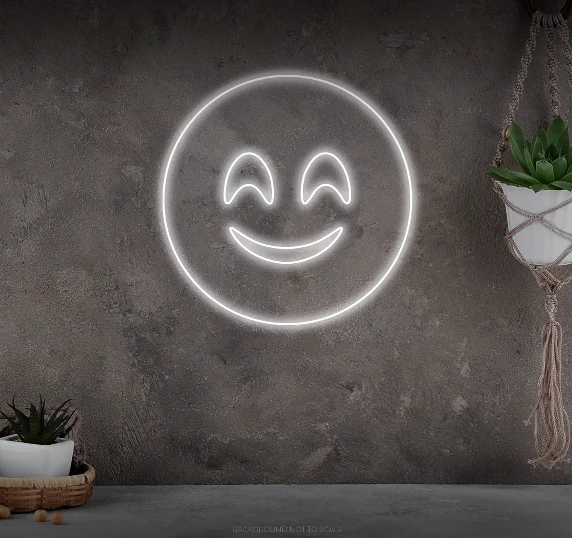 Smiley happy LED neon