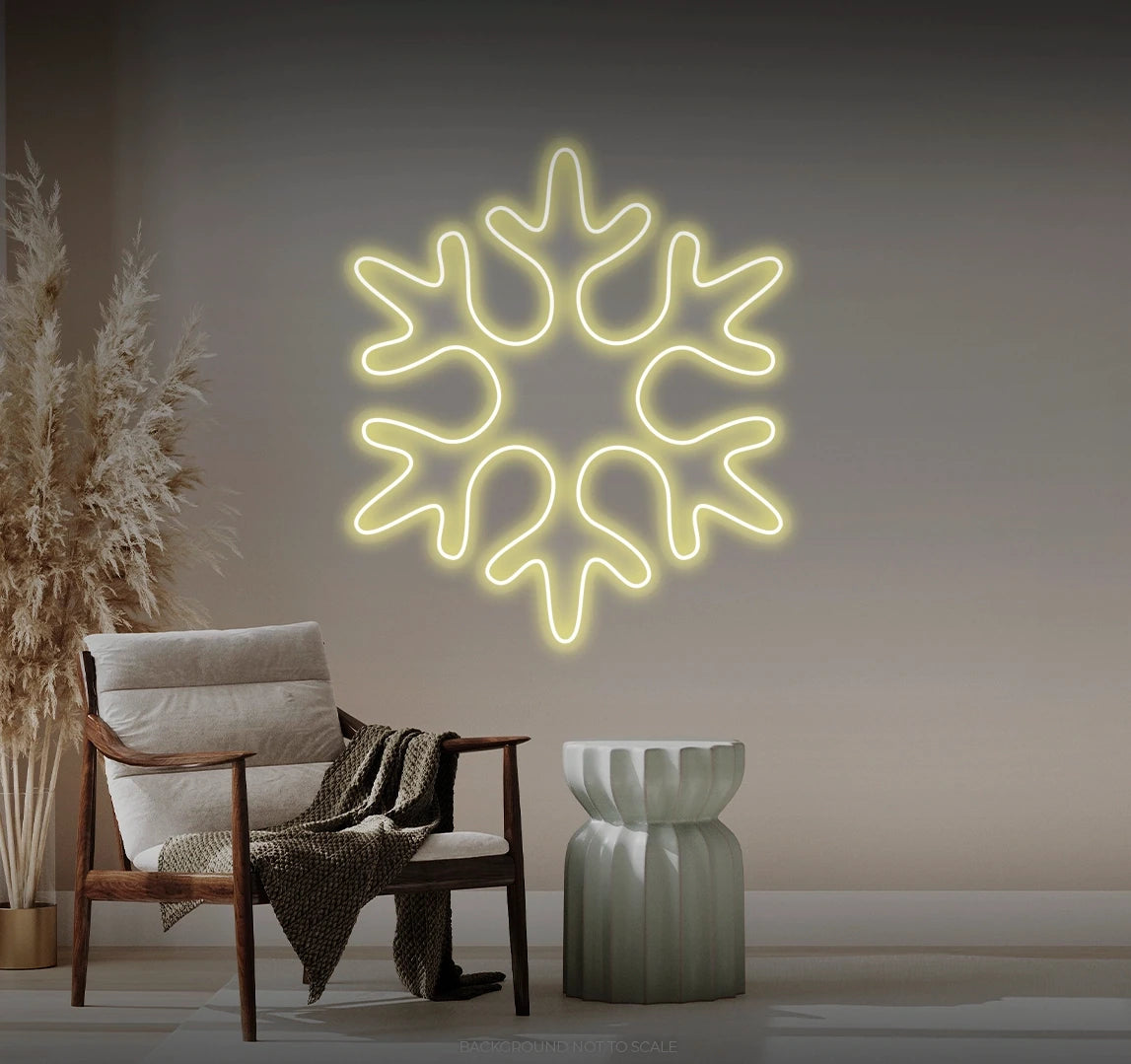 Snowflake LED neon