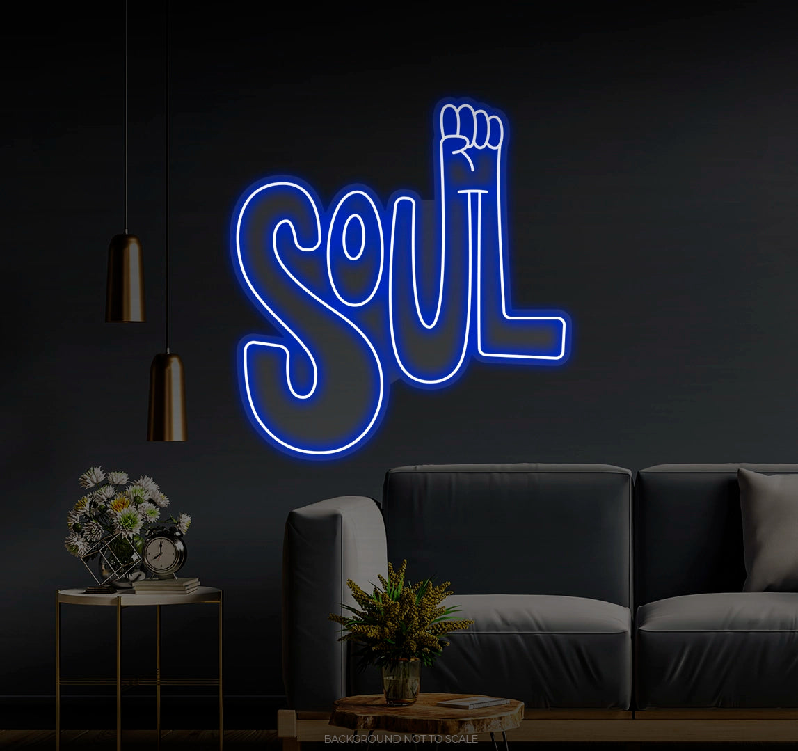 Soul fist LED neon