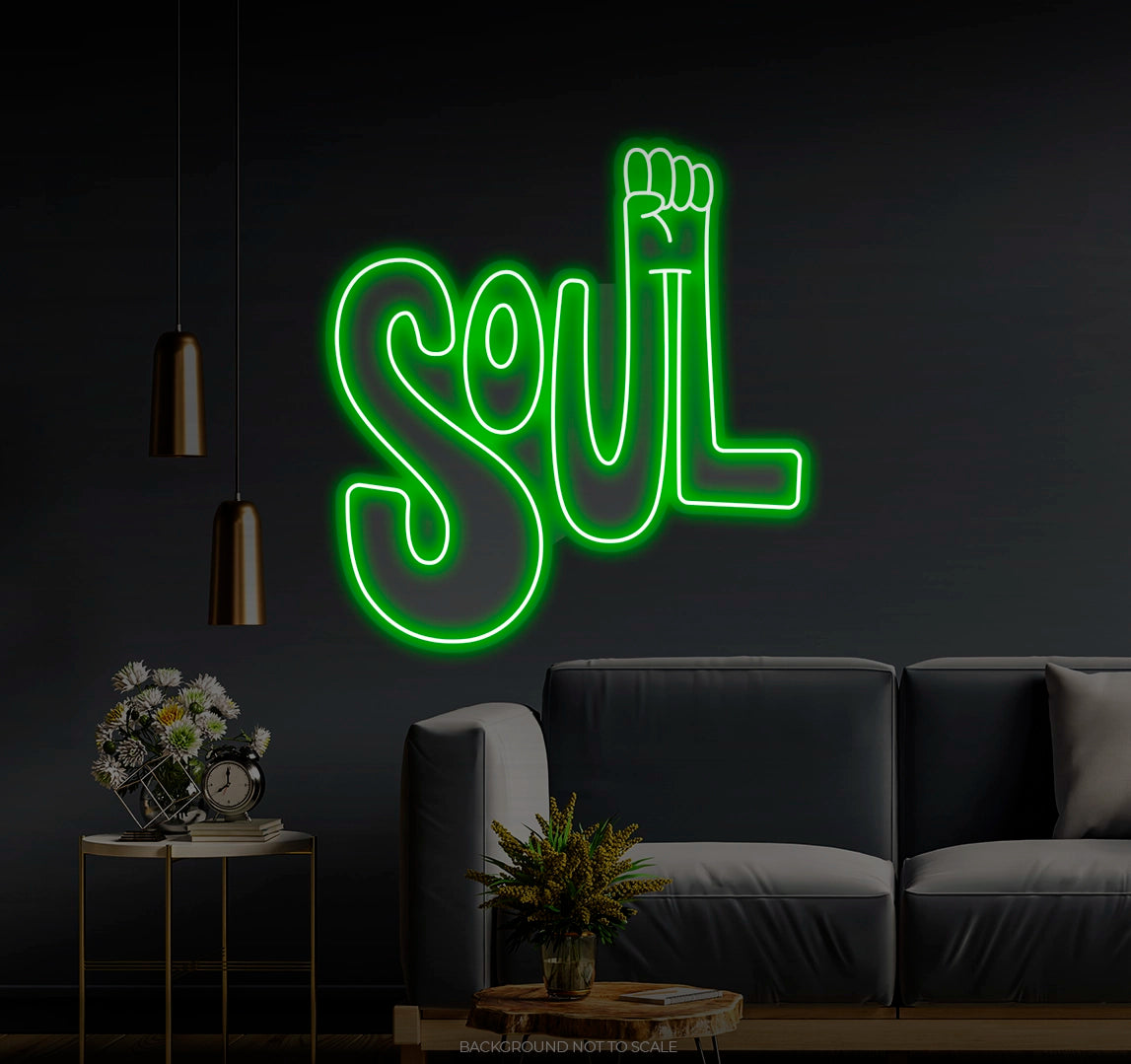 Soul fist LED neon