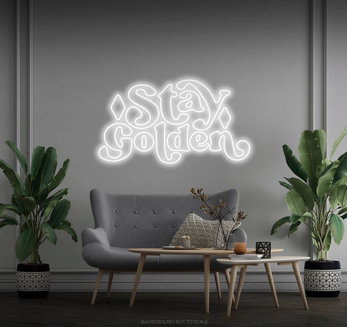 Stay golden LED neon