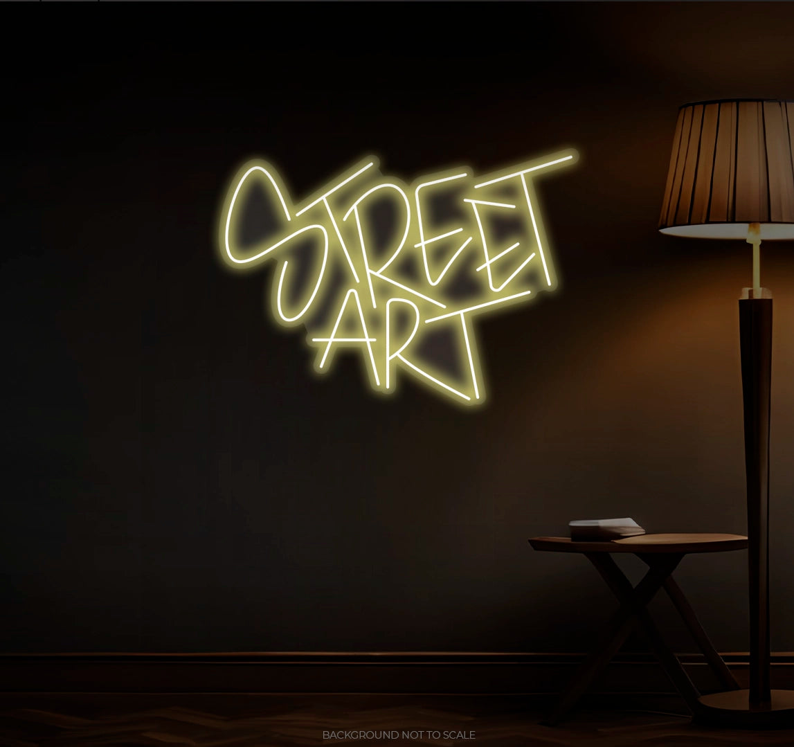 Street art LED neon