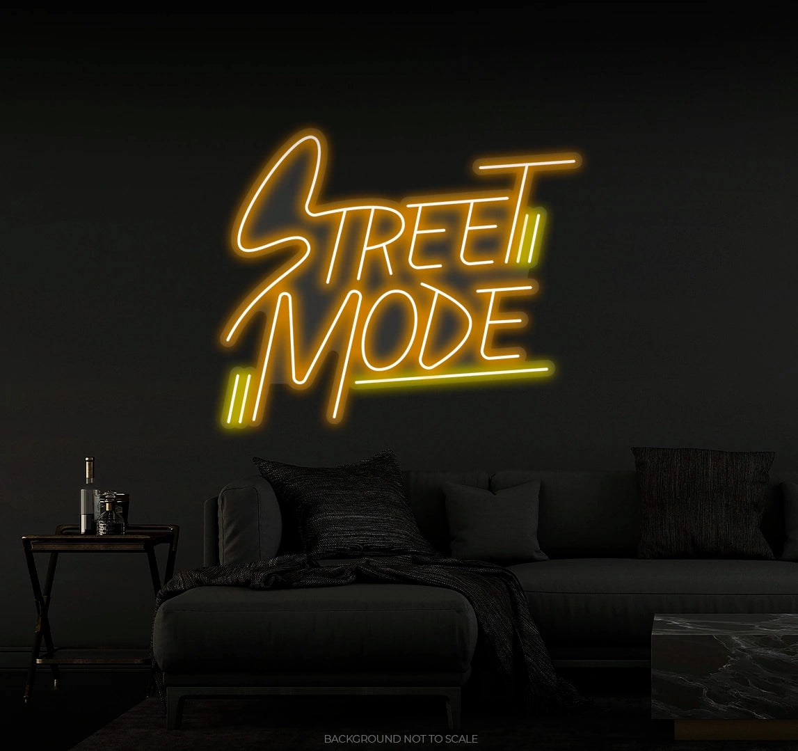 Street mode line writing Ledneon