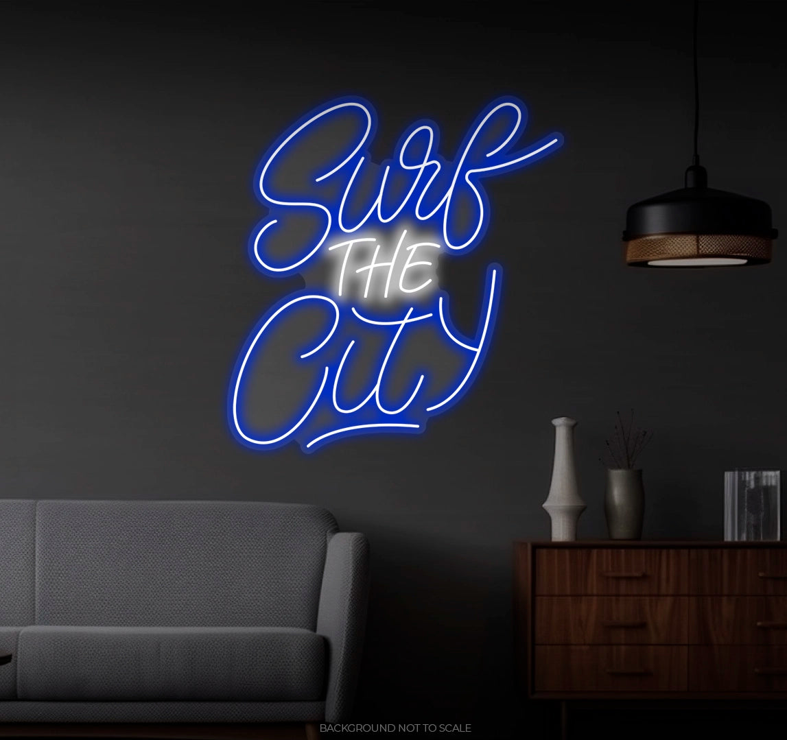 Surf the city Ledneon