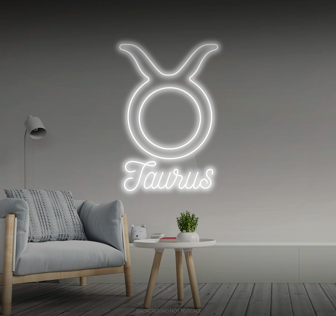 Taurus horoscope LED neon