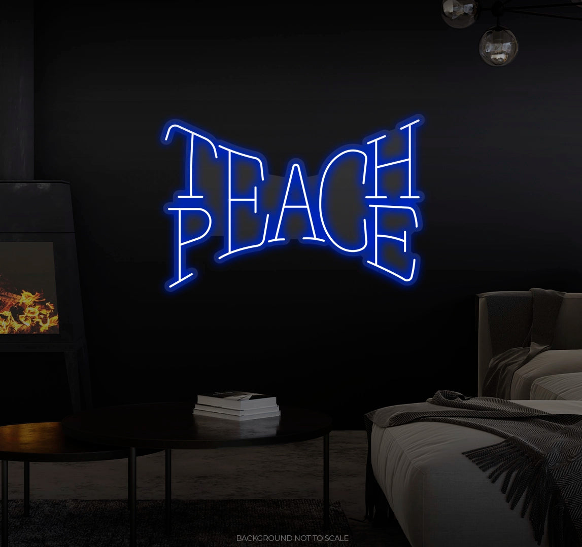 Teach Peace LED neon