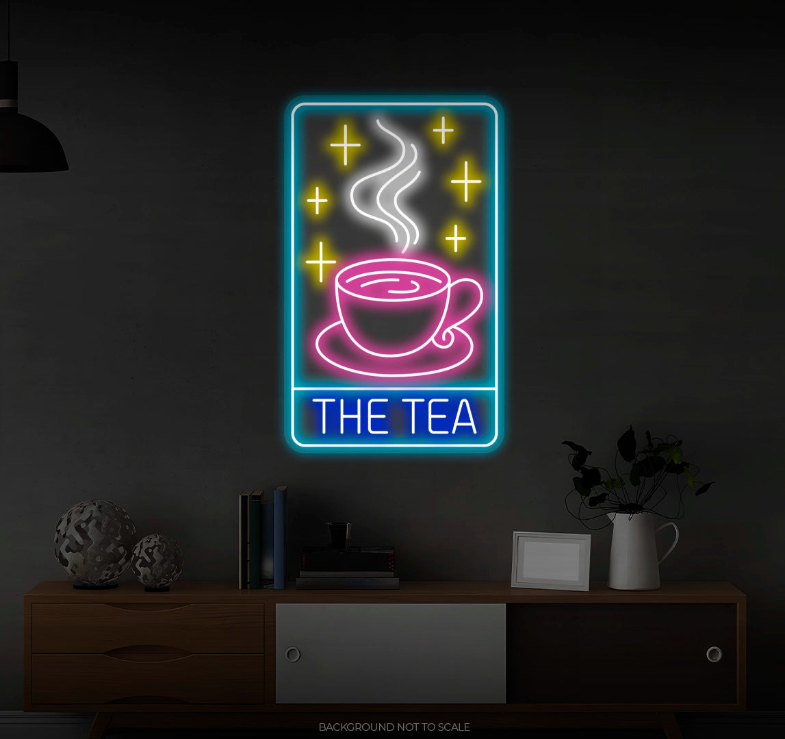 The Tea Card LED neon