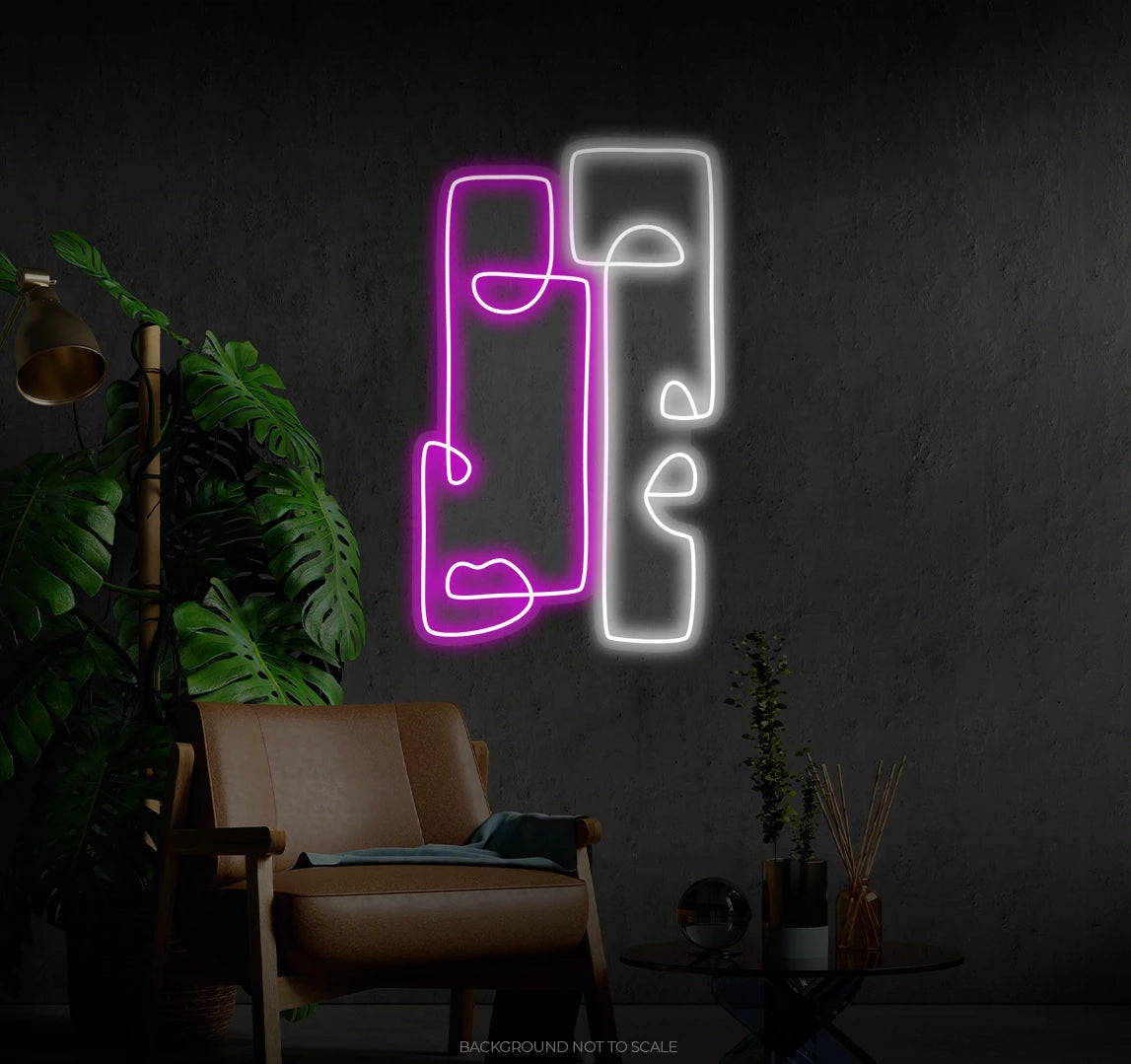 Totem Drawings LED neon