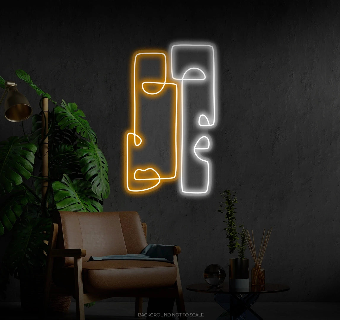 Totem Drawings LED neon