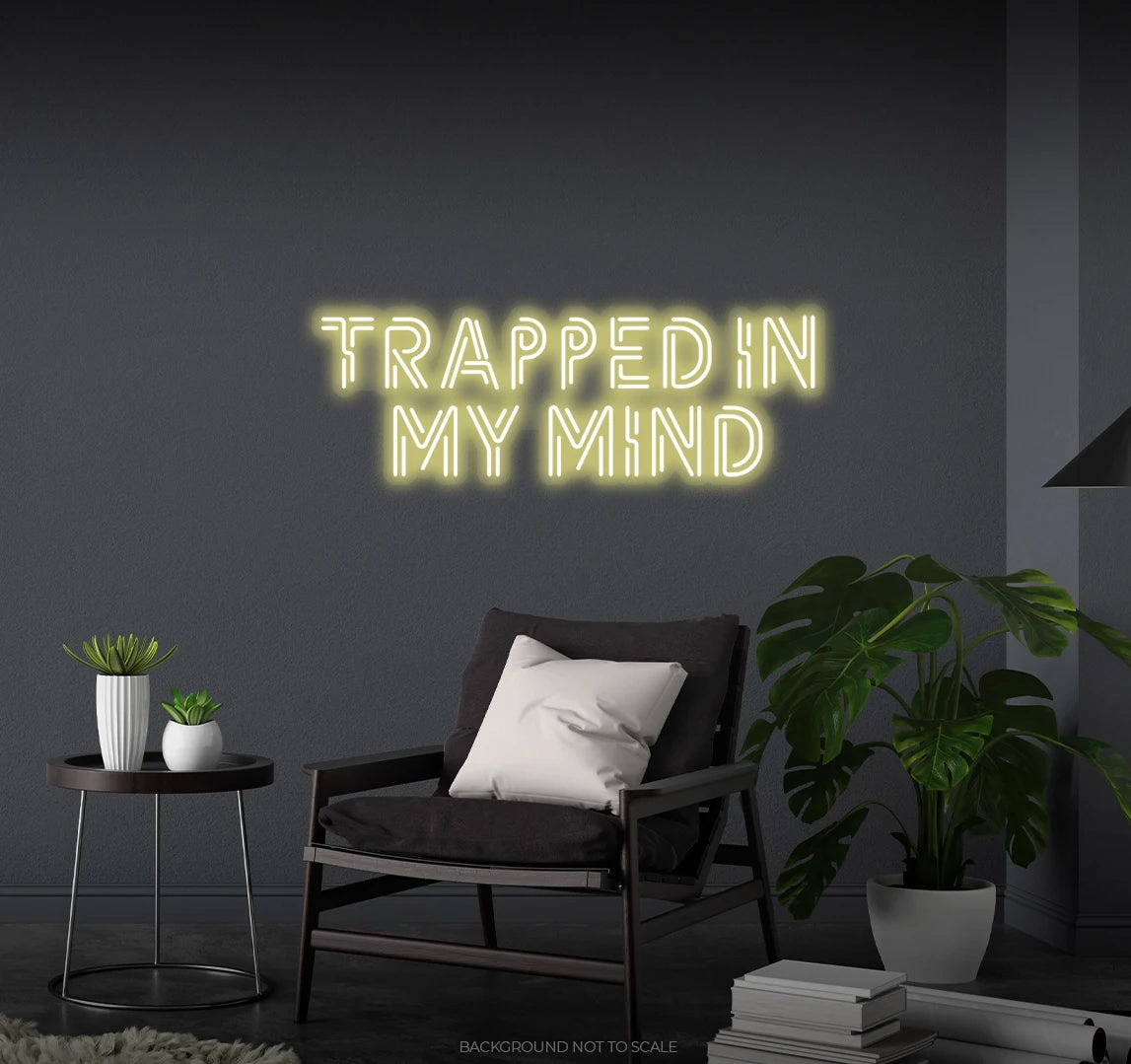 Trapped in my mind LED neon