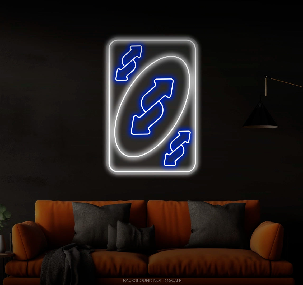 Uno Reverse Card LED neon