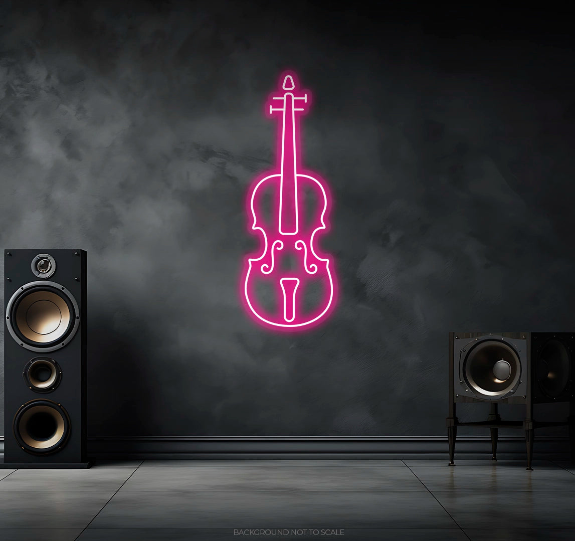 Violin ledneon