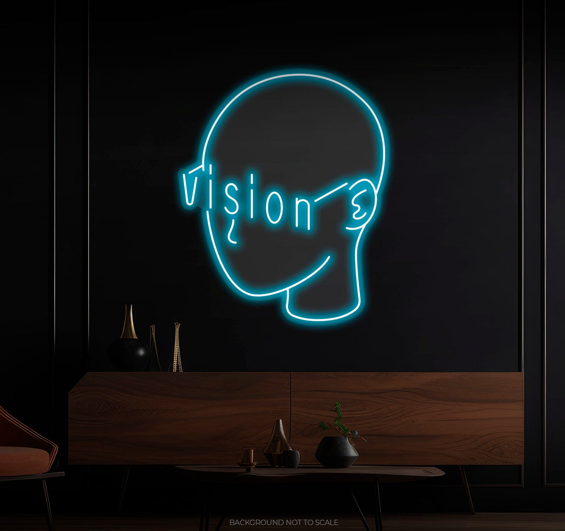 Vision glasses face Ledneon