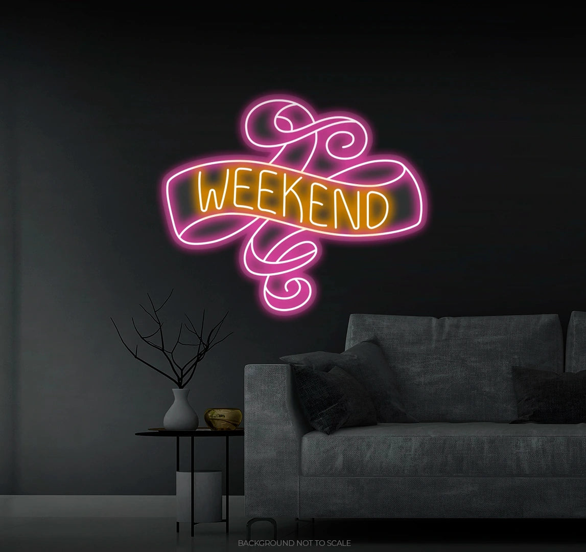 Weekend ribbon Ledneon