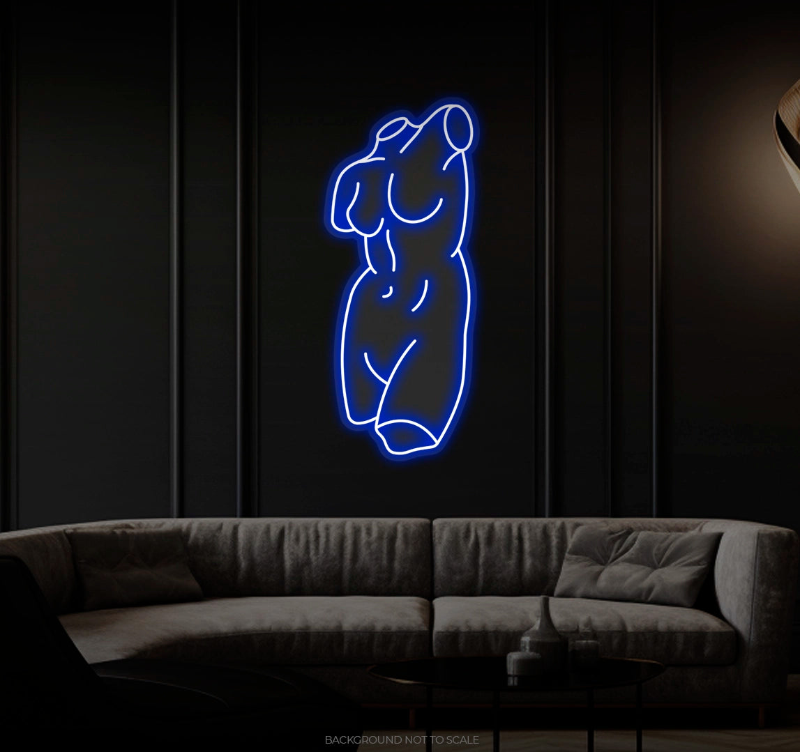 Woman Body Statue LED neon