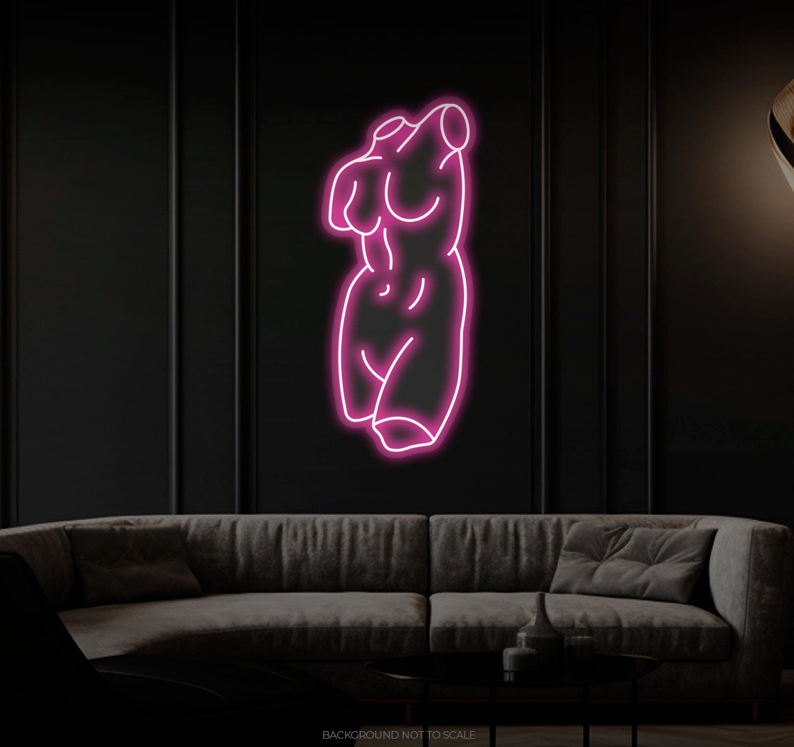 Woman Body Statue LED neon