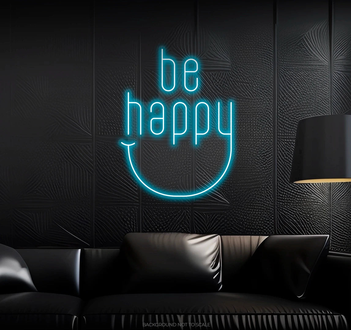 Be happy smile ledneon