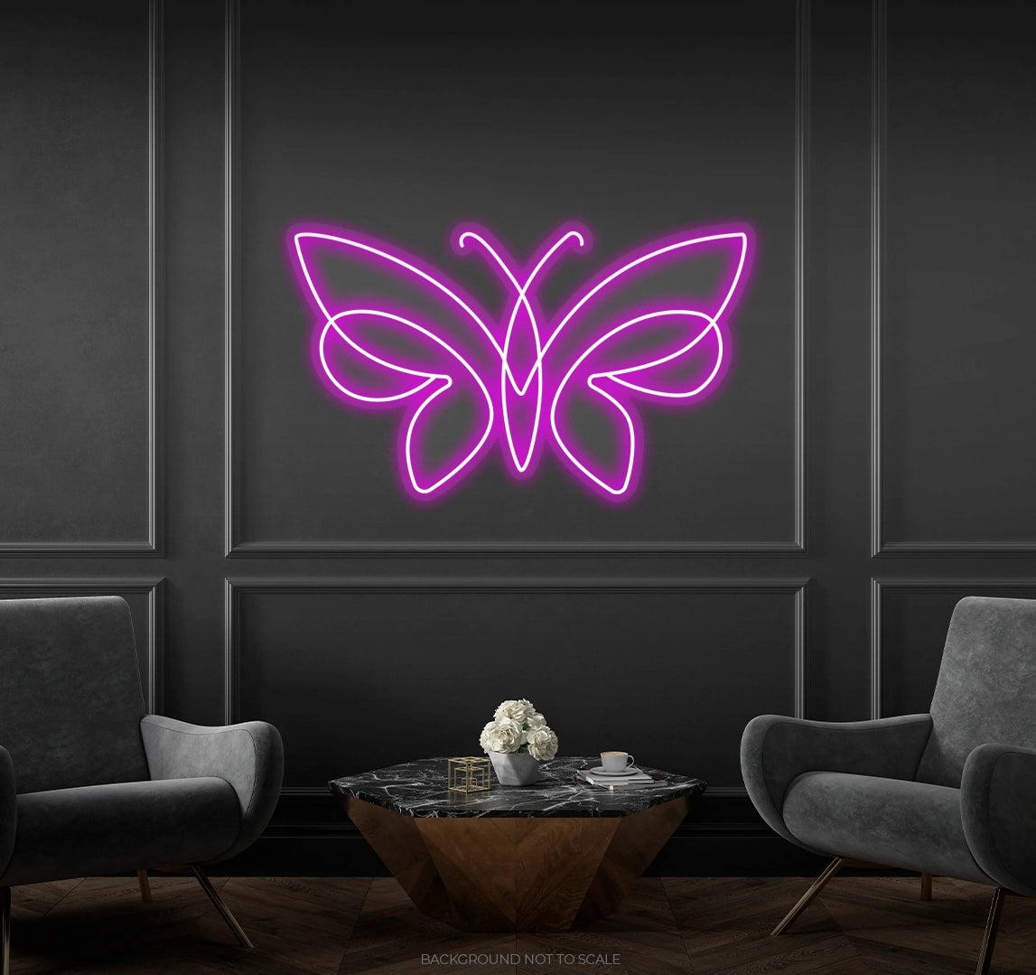 Butterfly ledneon