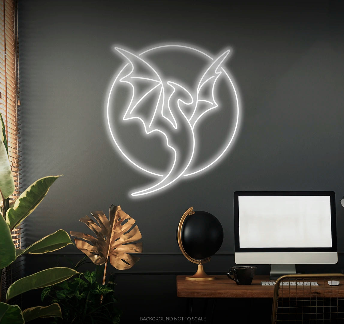 Dragon circle ledneon